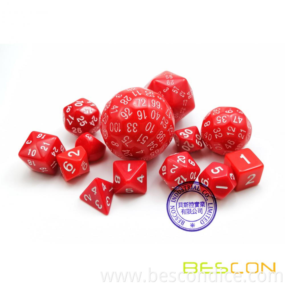 Complete Dice Set 13pcs D3 D100 3